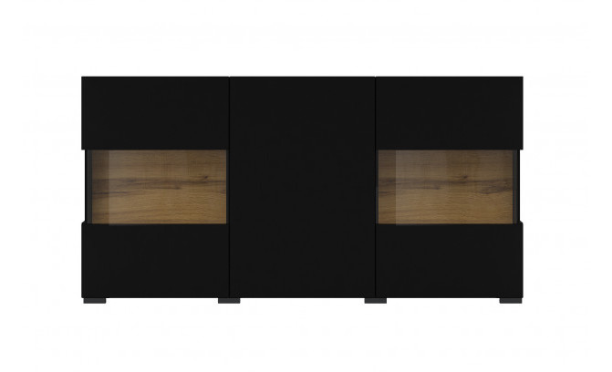 Секция AVA 24WNLM09 Czarny/Dąb Wotan